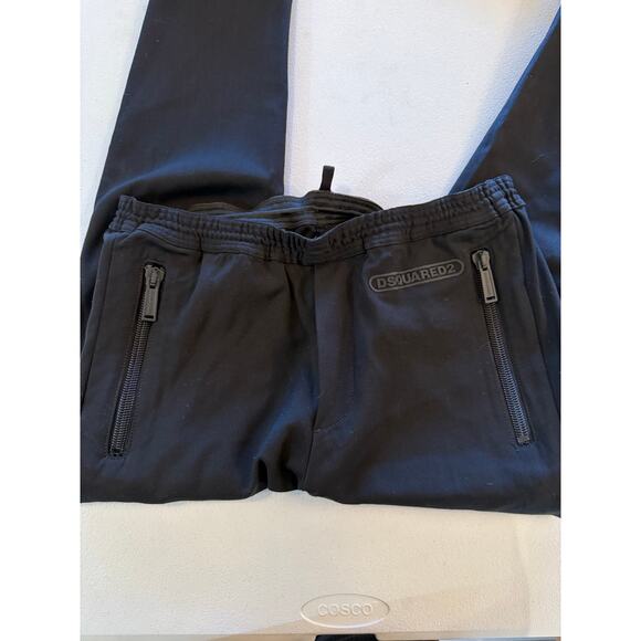 Dsquared2 Men's Slip On Zip Detail Track Jogger Pants Sz 46 (M) Wool Blend - Picture 3 of 7